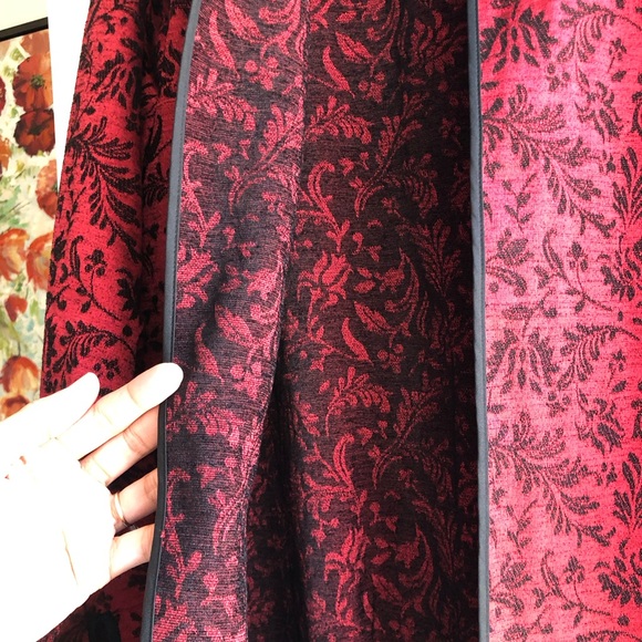 Chico's Red Floral Jacket - Picture 6 of 6